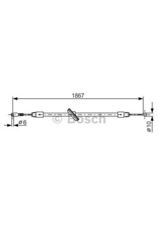 Bosch 1987482028 El Fren Teli Ön Crafter Sprinter Dingil Mesafesi 3665mm 06> 1867 365 2E0609701L