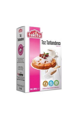 Takita Toz Tatlandırıcı 500 G ( Sorbitol + Sakarin ) - 2 Adet