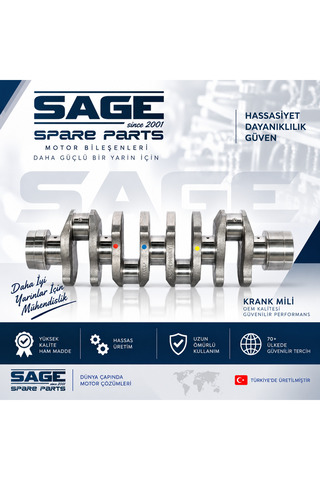 Sage ISUZU 4HE1 / 4HK1 NQR 70 / 6T TRUCK NPR 70 / 8T TRUCK GÜÇLENDİRİLMİŞ SG2319 OEM :8973525342