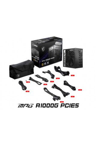 MSI 1000w 80+ Gold MAG A1000G PCIE5 Tam Modüler Power Supply