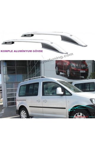 beyaztuning Volkswagen Caddy 2 Üst Port Bagaj Tavan Çıtası Gri 2010 Sonrası