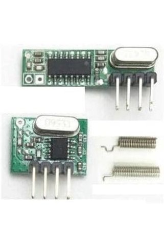 KHİ-ZAİ 433Mhz Rf Alıcı Verici Modül Kristalli Takım