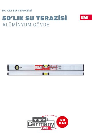 BMİ ALUSTAR 50 CM SU TERAZİSİ • ALÜMİNYUM GÖVDE • 2 GÖZLÜ