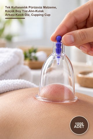 Yenilig 1000 Adet Hacamat Kupası – Tek Kullanımlık Pürüzsüz Malzeme, Küçük Boy Yüz-Alın-Kulak Arkası-Kasık-Diz, Cupping Cup