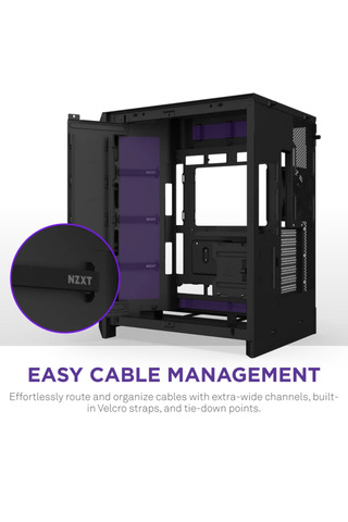 Nzxt H9 FLOW RGB 2025 CM-H92FB-R1 Dual Chamber Gaming EATX PC Kasası