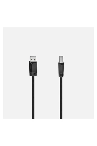 Hama 2 Adet USB 2.0 A Fiş - B Fiş Siyah 5m
