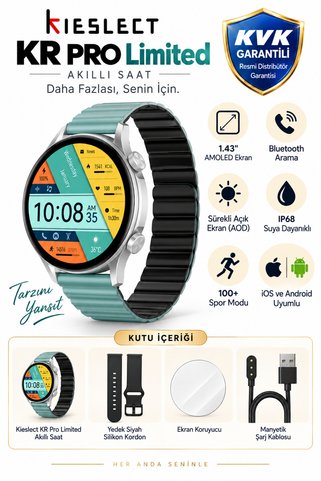 Kieslect Kr Pro Limited Amoled Ekran Akıllı Saat