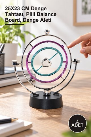 Yenilig 4 Adet Pilli Denge Balans ALK2518 – 25X23 CM Denge Tahtası, Pilli Balance Board, Denge Aleti
