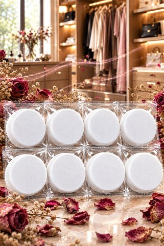 Saban 8 Adet Gül Kokulu, Nem Alıcı Tablet | Küf Ve Rutubet Giderici | Ev, Depo