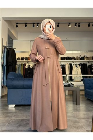 Zühre Kadın Flake Pardesü Mocha 14173