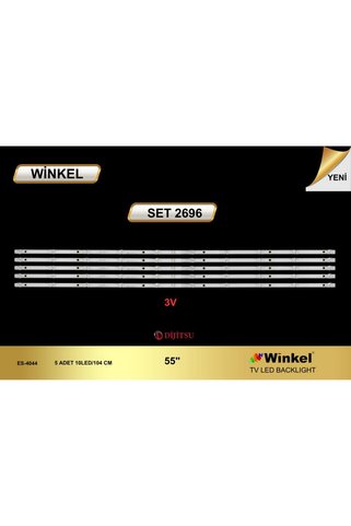 Winkel 55DS8500 KJ55D10 ZC66AG 10S1P 303KJ55005 Uyumlu TV LED Bar Takımı 5'li