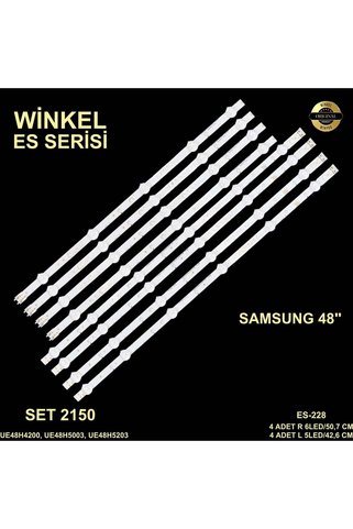 Winkel UE48H4200 2014SVS48F_3228 D4GE 480DCB ES228 Uyumlu TV LED Bar Takımı 8'li