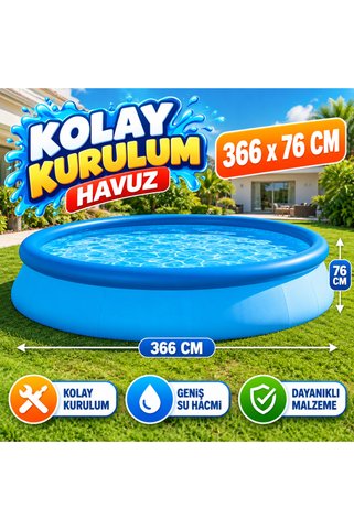 B.G.B. IH28130KOLAY KURULUM HAVUZ 366x76CM