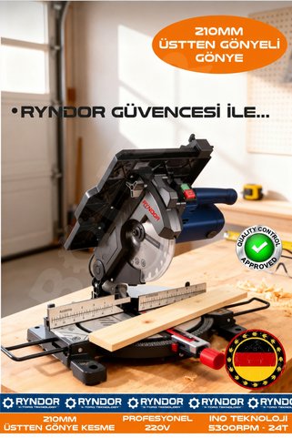 BÖHRER 210MM 1200W 5300 RPM ÜSTTEN GÖNYELİ LAMİNE PARKE AHŞAP KESME GÖNYE KESME MAKİNESİ