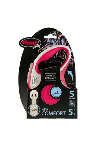 Flexi New Comfort S Beden Kırmızı 5MT Şerit Tasma