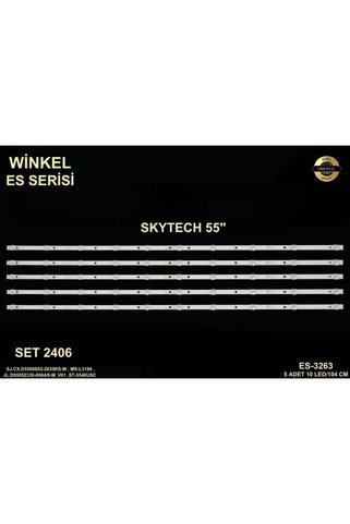 Winkel D5500802 2835KS L3184 D55052330 006AS Uyumlu TV LED Bar Takımı 5'li