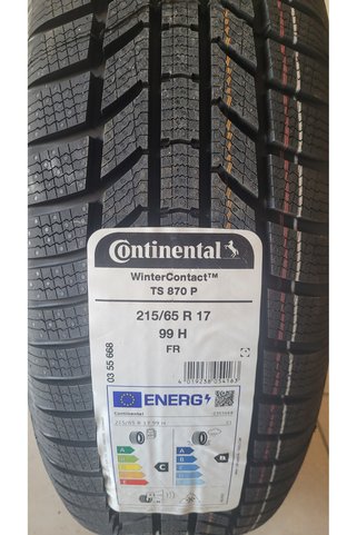 Continental 215/65R17 Winter Contact TS870P 99H FR Set Olarak (4 ADET) 2026 Üretim*