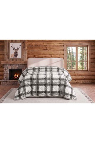 Merinos Loft Yorgan 195X215 Volante Antrasit