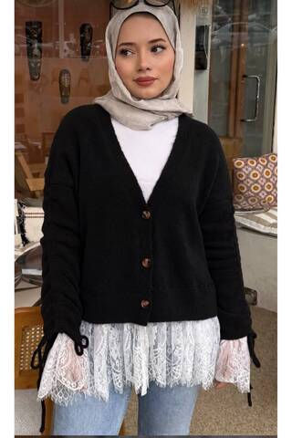 Rose Design Boutique NSL DANTEL DETAYLI VİRAL HIRKA