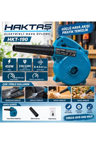 Beyhekim Hırdavat Haktaş Elektrikli Hava Üfleme Makinesi 450W
