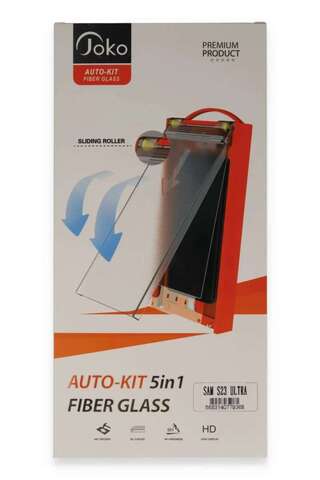 Autokit Galaxy S23 Ultra 5in1 Fiber Hayalet Cam Ekran Koruyucu