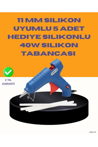 ZERO LAND SVL-SHOP 40W Sıcak Mum Silikon 5 Silikon Hediyeli (201857) Hızlı Yapıştırma
