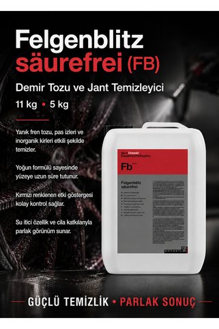 Koch Chemie Fb Felgenblitz (Demir tozu ve Jant Temizleyici) 5Lt