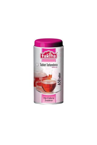 Takita Tablet Tatlandırıcı 650Li 300g - Düşük Kalorili, Dostu - 2 Adet