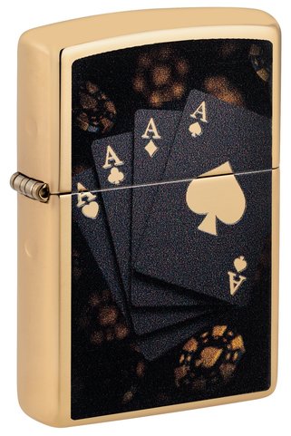Zippo 254B Poker Design