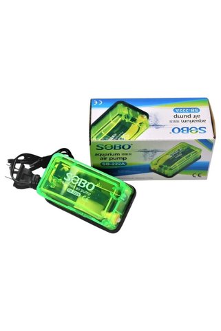 Sobo SB-222A Trasparan Hava Motoru 3 Watt Güçlü Akvaryum Oksijen Pompası Uzun Süreli