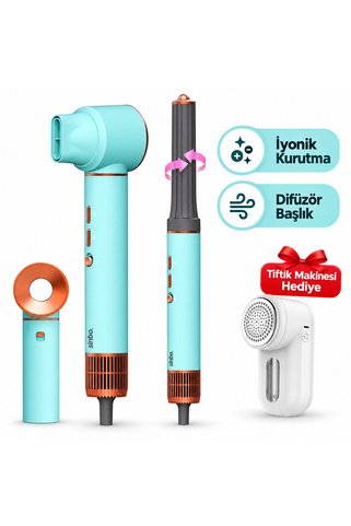 Sinbo Pro SHD-1729 5in1 Compact Multi-Styler Saç Kurutma & Tiftik Makinesi hediye(Onerous)