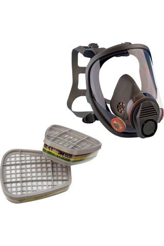 3M 6800 Tam Yüz Maskesi ve 6059 Abek1 Maske Filtresi
