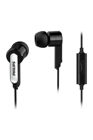 Philips SHE1405BK Siyah Kablolu Kulak İçi Mikrofonlu Kulaklık - Stereo Kulaklıklar için Müzik