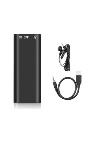 Beemen Süper Ultra Mini Profesyonel Ses Kayıt Cihazı 16GB Taşınabilir Tasarım ve USB Bağlantı