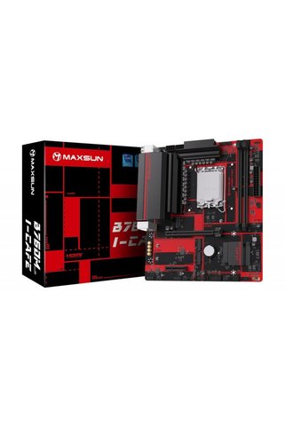 MAXSUN B760M I-CAFE DDR5 6400MHZ MATX M.2 HDMI KIRMIZI LGA1700 ANAKART