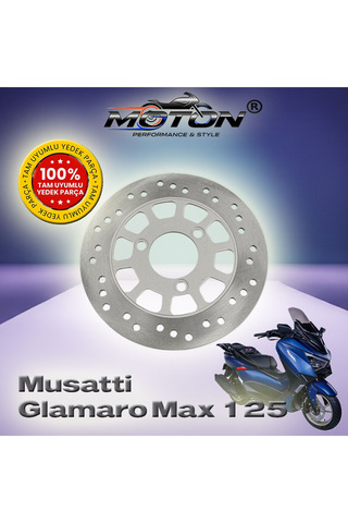 MOTON Musatti Glamaro Max 125 Arka Fren Diski - Yüksek Performanslı Isıya Dayanıklı