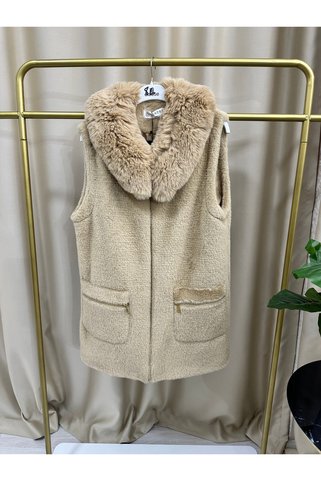 Qastel Premium Kalite Angora Yelek