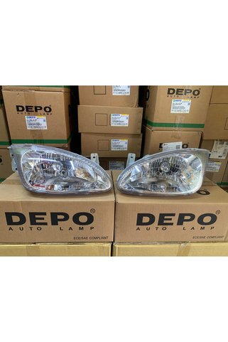 Depo Hyundaı Elantra 1999-2001 Arası Sağ Ve Sol Far Takım 9210-129501 / 92102-29501