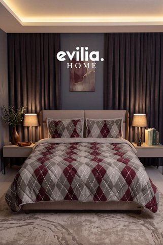 Merinos Comforter Çift Kişilik Yorgan Seti Vintage