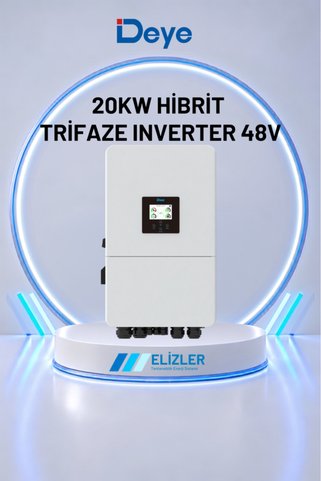 DEYE 20KW HİBRİT TRİFAZE INVERTER 48V