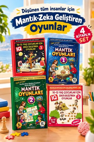 Ekinoks Yayın Grubu Akıl Oyunları Dünyası Her Yaş İçin IQ, Mantık ve Zekâ Geliştiren Oyunlar(HEDİYELİ)