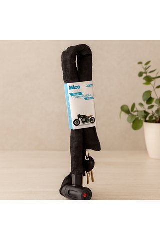 SUAR 150 Cm Zincirli Anahtarlı Motor & Bisiklet Kilidi (Bez Kılıflı)