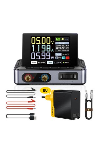 FNIRSI DPS-150H Plus 30V 5A 150W DC Programlanabilir Güç Kaynağı Full Set
