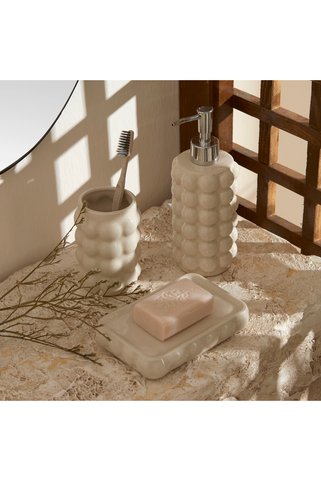 Karaca Home Rocco 3'lü Banyo Aksesuar Seti Beyaz