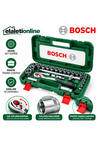 Bosch ANAHTAR SETİ CIRCIR 26 PARÇA 1/2