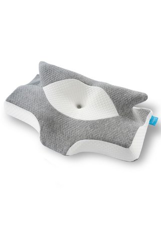Softlife NOX Boyun Destekli Ortopedik Visco Yastık Gri - Rahat Uyku ve Güzellik Yastığı 64x38x12,5 cm
