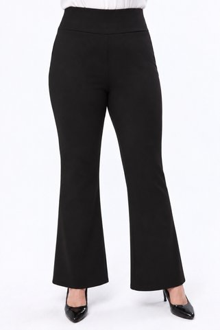 Curvy Trend Büyük Beden Toparlayıcı Bel İspanyol Paça Pantolon