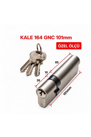 Kale Kilit 164 GNC Özel Ölçü Kapı Kilit Göbeği Silindiri Kale 101mm 26 10 65