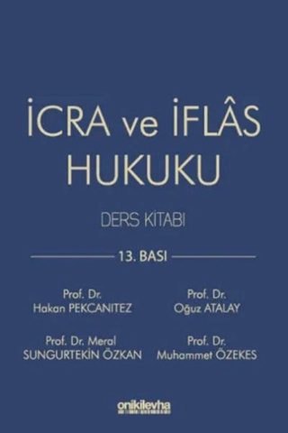 On İki Levha Yayıncılık İcra ve İflas Hukuku Ders Kitabı