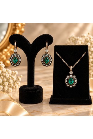 envieconcept yeşim taşlı küpe kolye antik takı